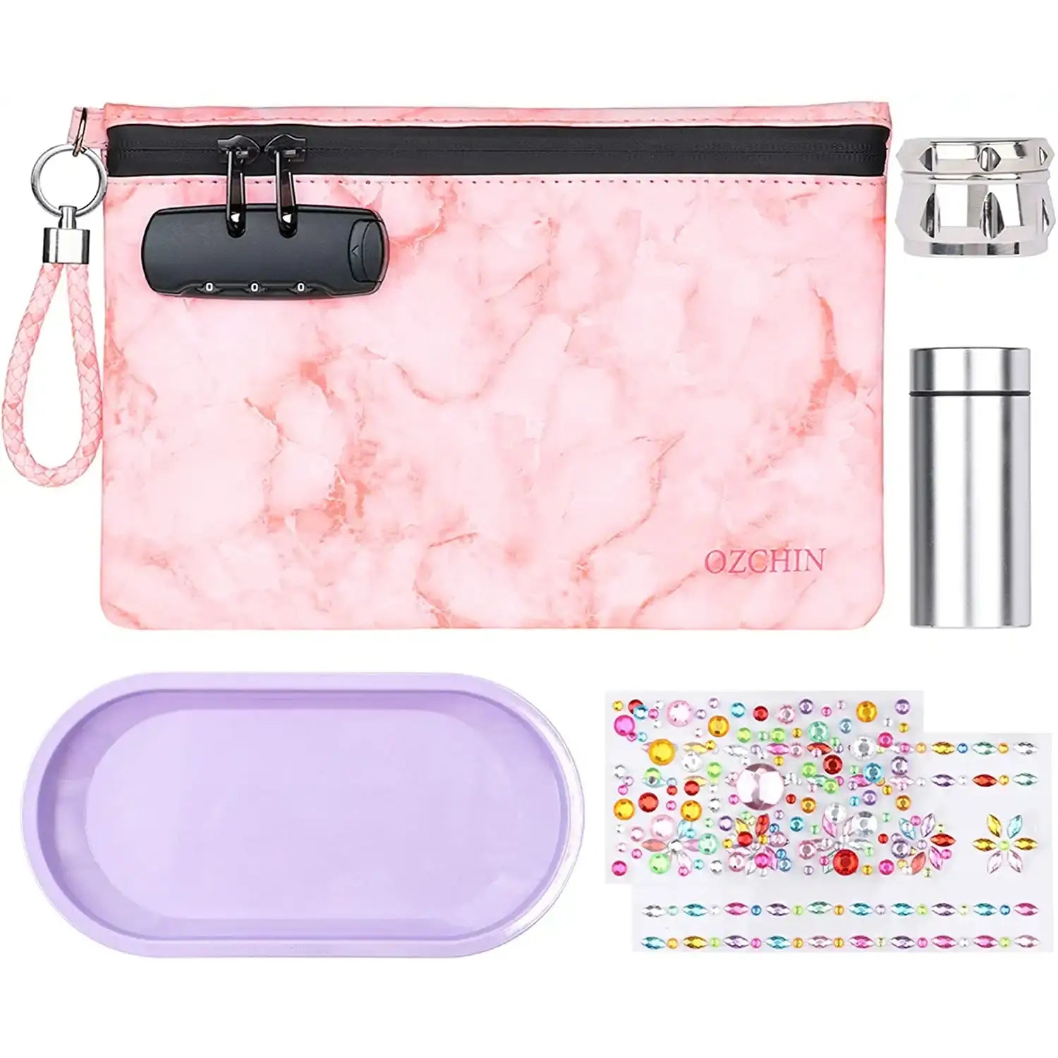 OZCHIN Smell Proof Bag Combo PU Leather Smell Proof Stash