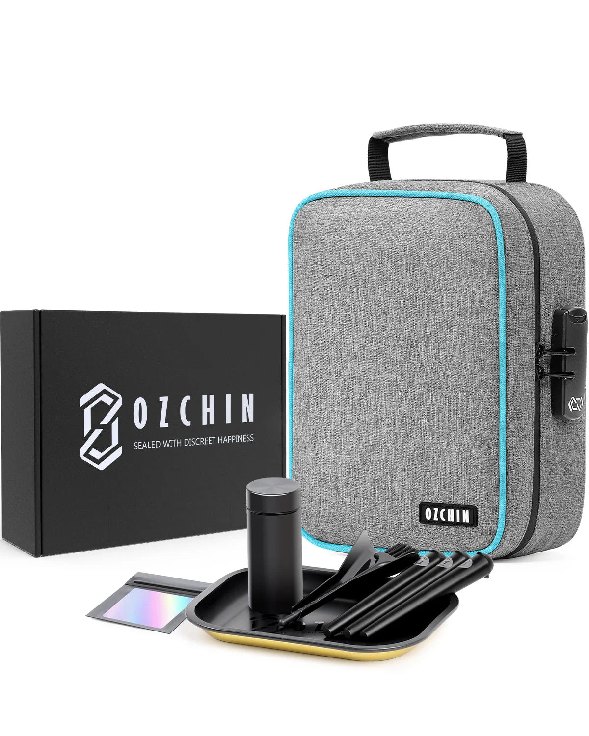 OZCHIN Smell Proof Bag Kits with Combination Lock Apex Series Odor