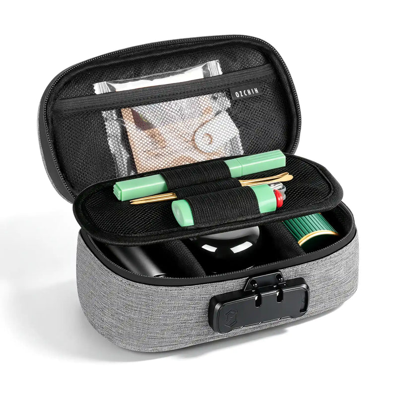 OZCHIN Obrix | Lockable Scent Proof Bag 7.9in Grey details