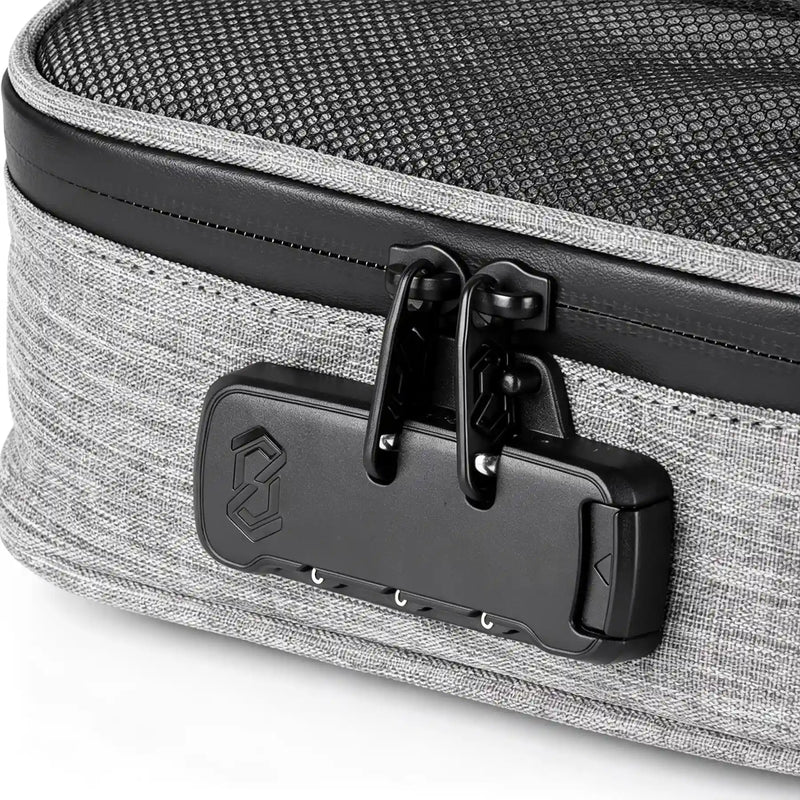 OZCHIN Obrix | Lockable Scent Proof Bag 7.9in Grey Lock detail