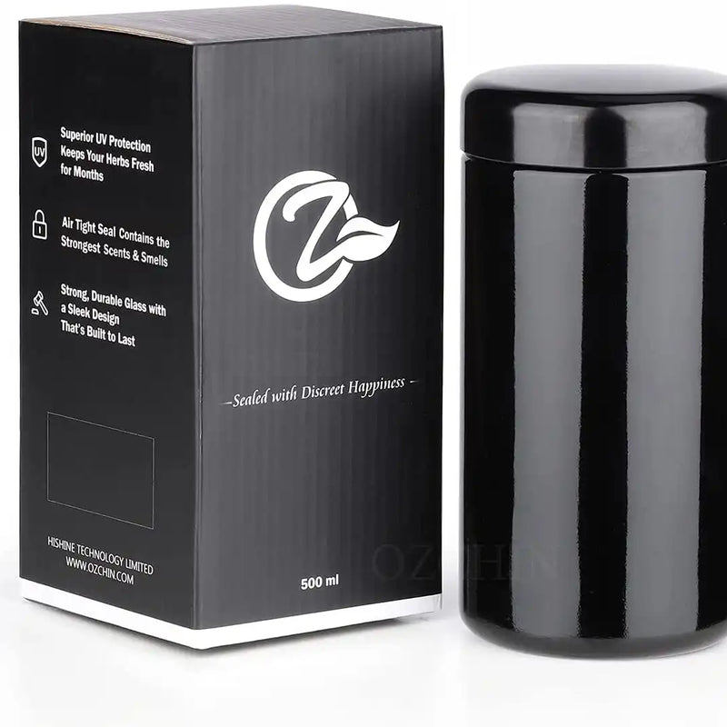 OZCHIN UV Protection Glass Jar Airtight