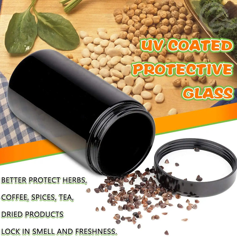 OZCHIN UV Protection Glass Jar Airtight