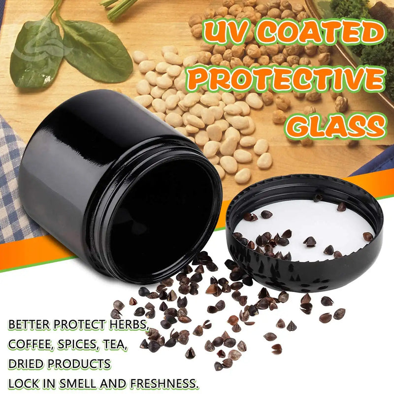 OZCHIN UV Protection Glass Jar Airtight
