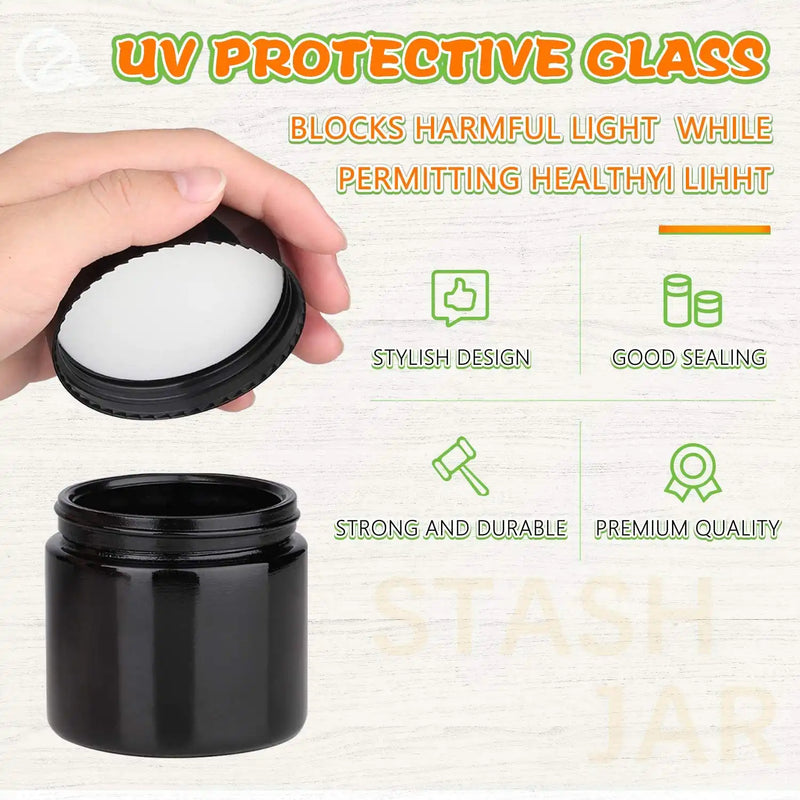 OZCHIN UV Protection Glass Jar Airtight