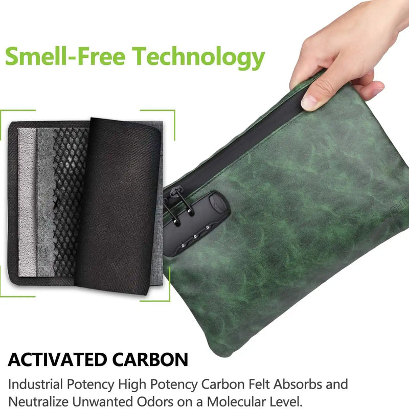 OZCHIN PU Smell Proof Hand Bag 10*7