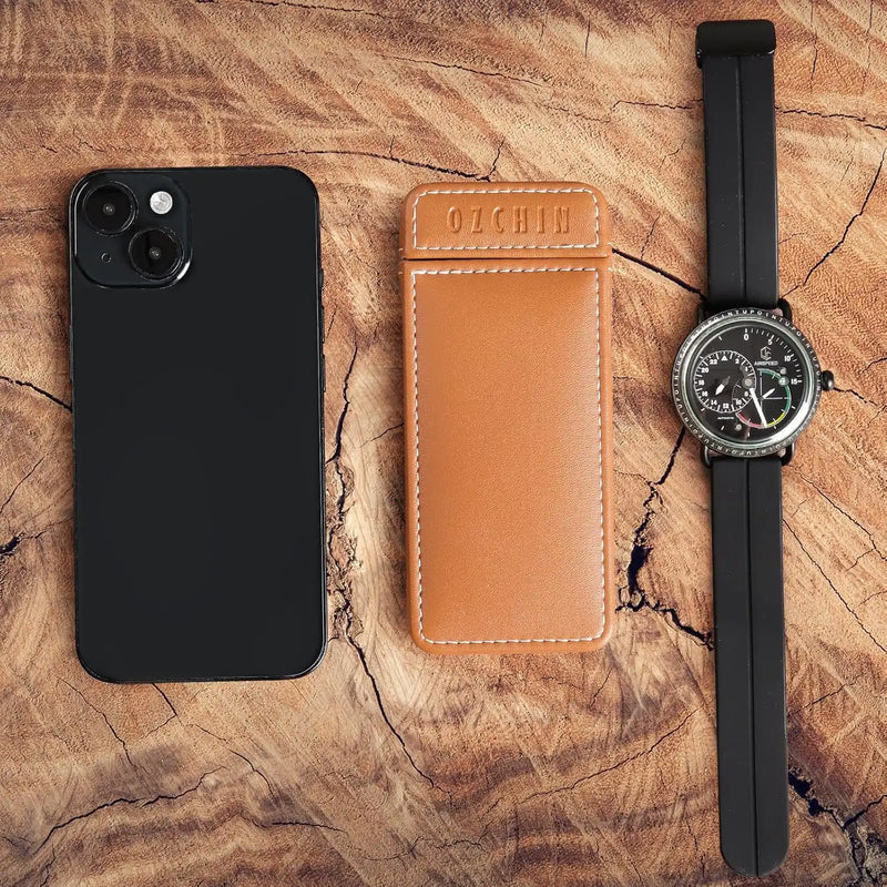 OZCHIN PU Outer Holder Case(Brown)