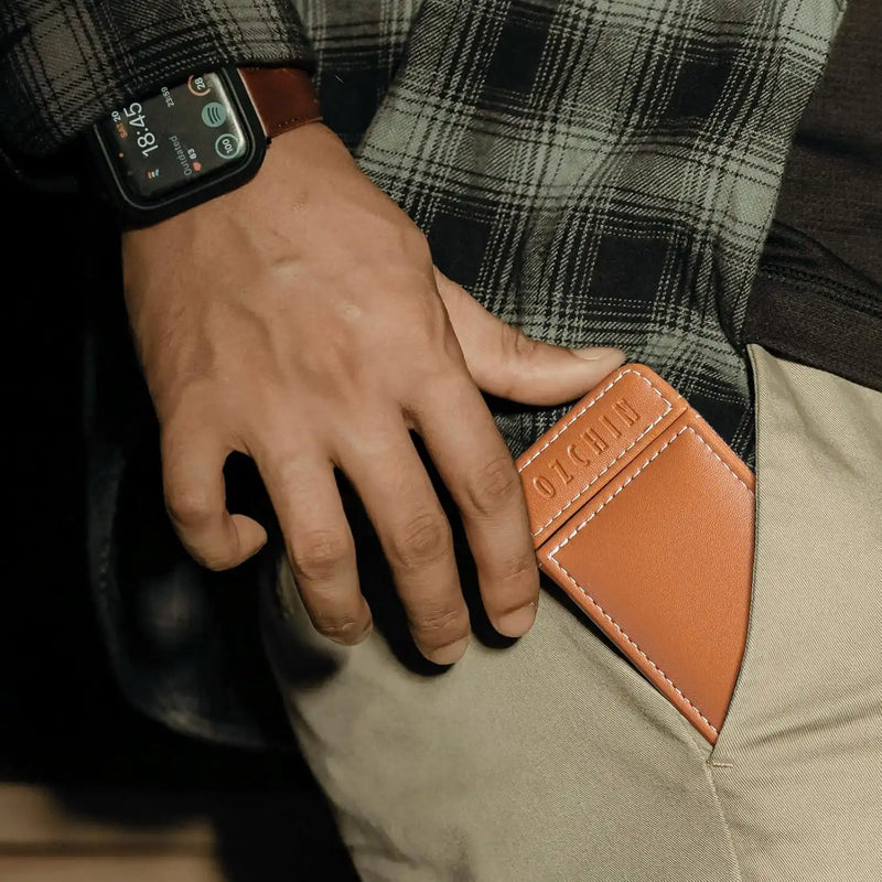 OZCHIN PU Outer Holder Case(Brown)