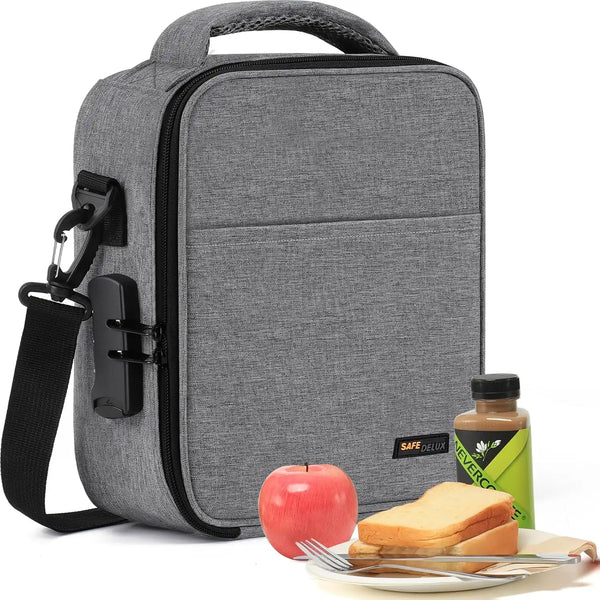 SafeDelux Lockable Lunch Box(Gray)