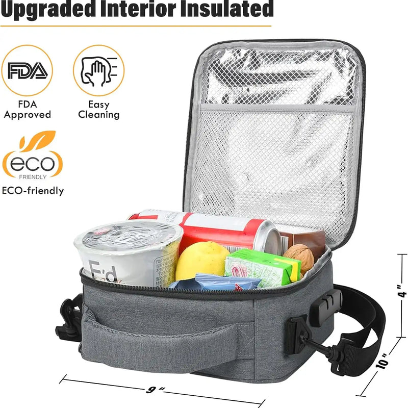 SafeDelux Lockable Lunch Box(Gray)
