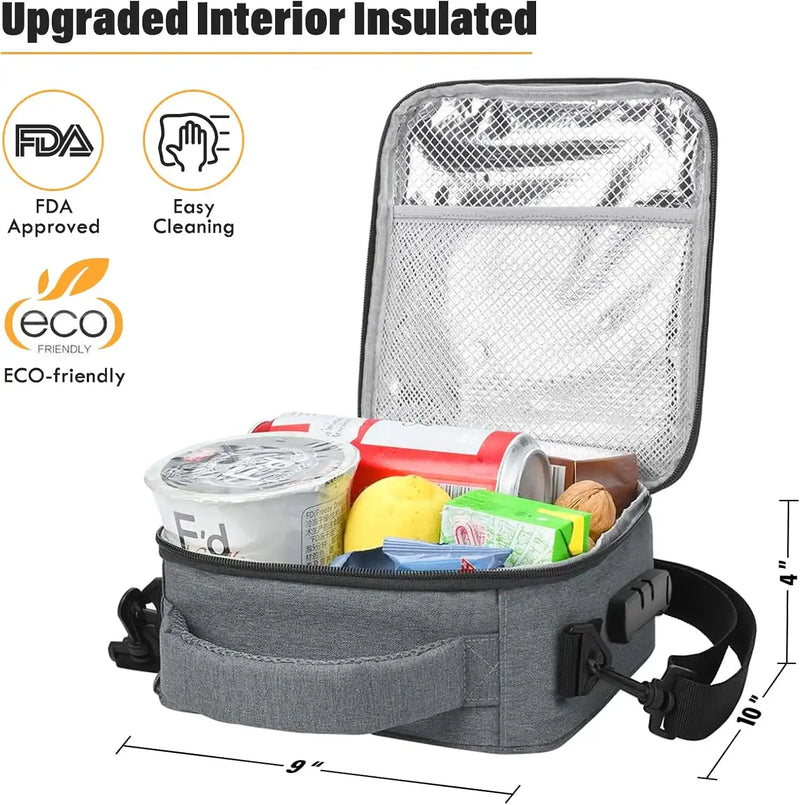 SafeDelux Lockable Lunch Box(Gray)