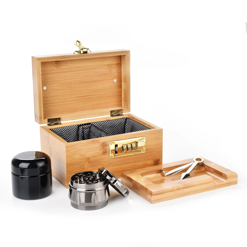 OZCHIN Smell Proof Small Stash Box with Kits