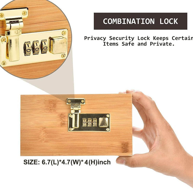 OZCHIN Smell Proof Small Stash Box with Kits