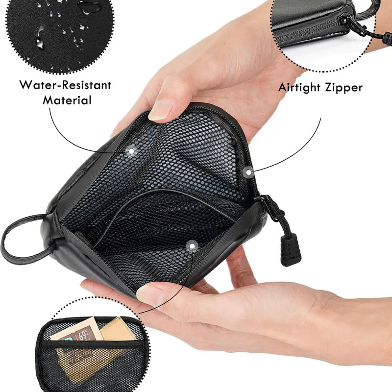 SafeDelux Odorless Bag with Activated Carbon Fiber Liner (Black)