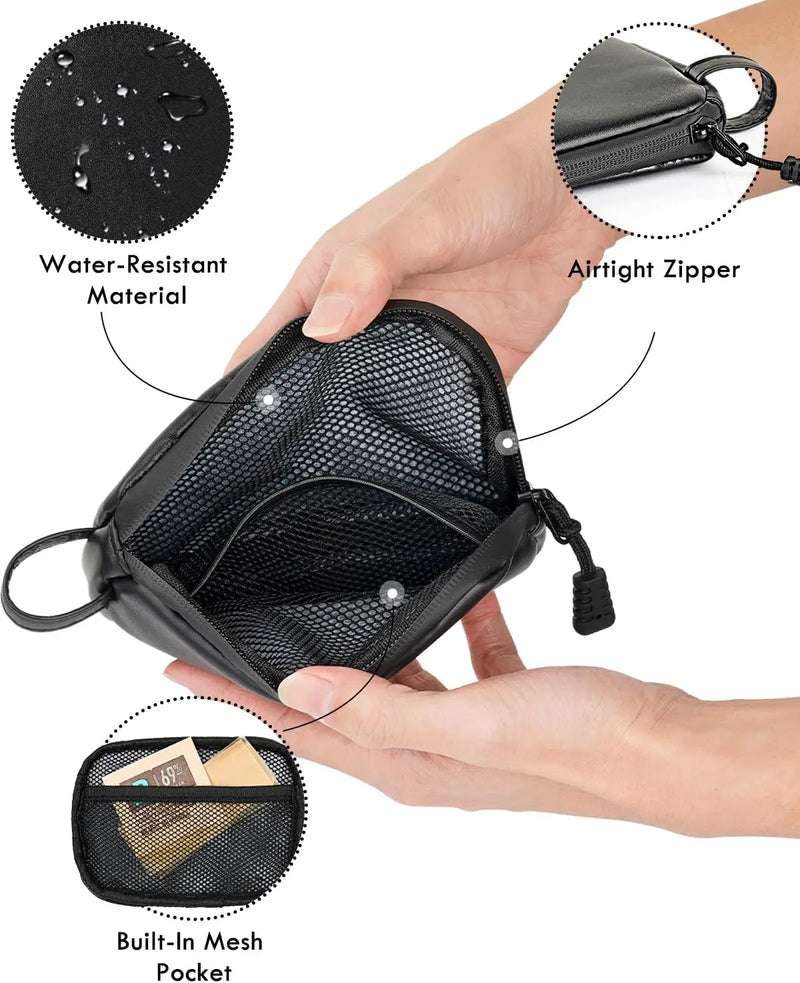 SafeDelux Odorless Bag with Activated Carbon Fiber Liner (Black)