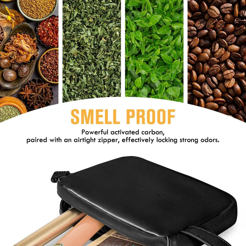 SafeDelux Odorless Bag with Activated Carbon Fiber Liner (Black)