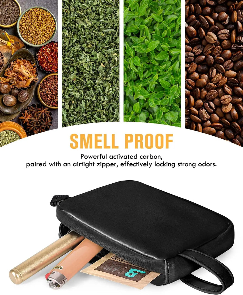 SafeDelux Odorless Bag with Activated Carbon Fiber Liner (Black)