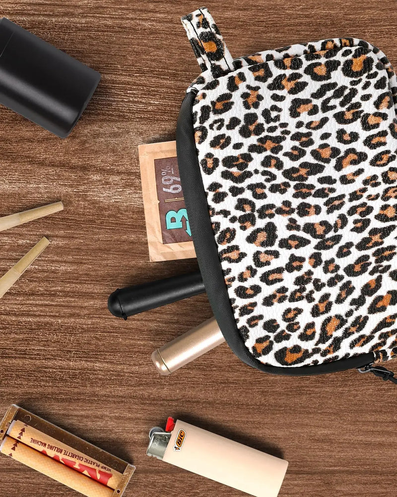 SafeDelux Odorless Bag with Activated Carbon Fiber Liner (Leopard)