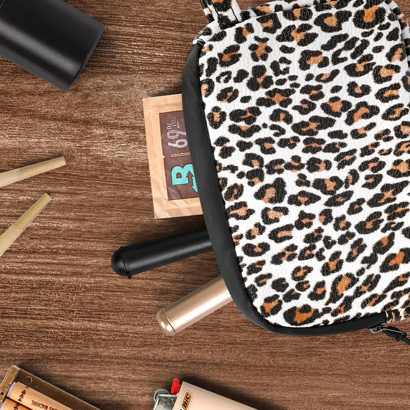 SafeDelux Odorless Bag with Activated Carbon Fiber Liner (Leopard)