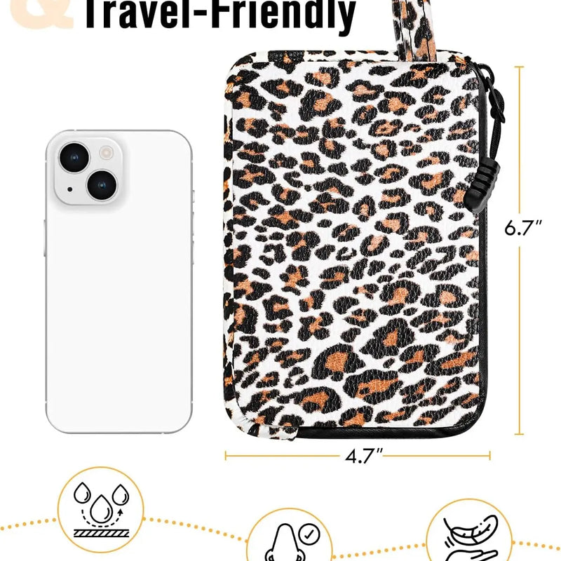 SafeDelux Odorless Bag with Activated Carbon Fiber Liner (Leopard)