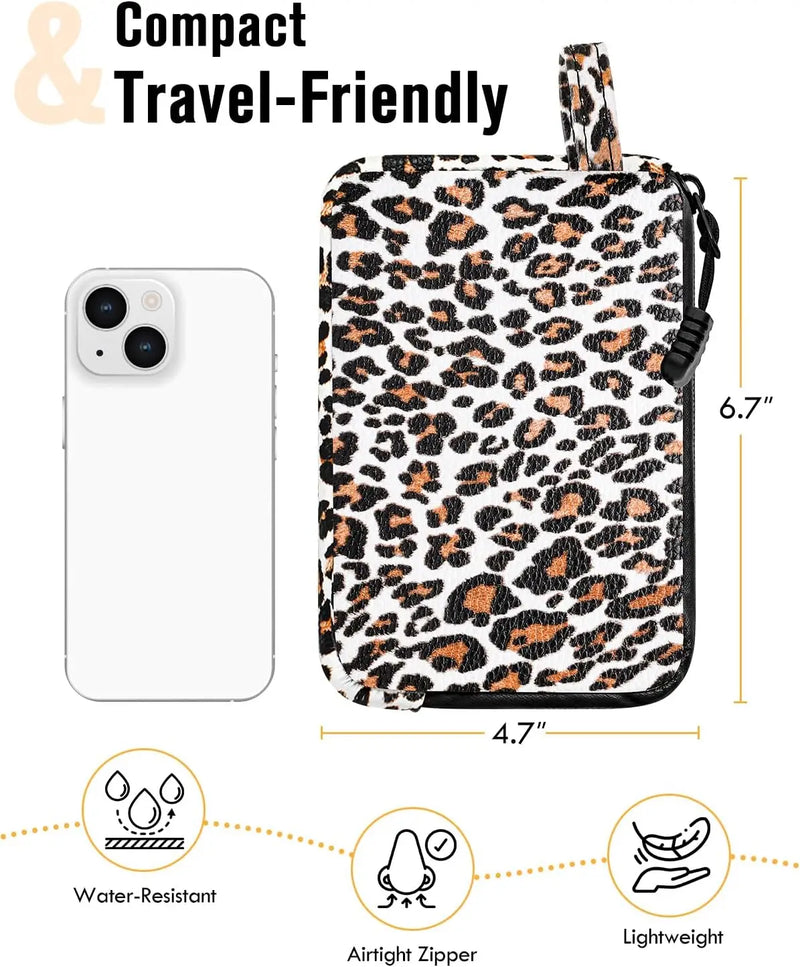 SafeDelux Odorless Bag with Activated Carbon Fiber Liner (Leopard)