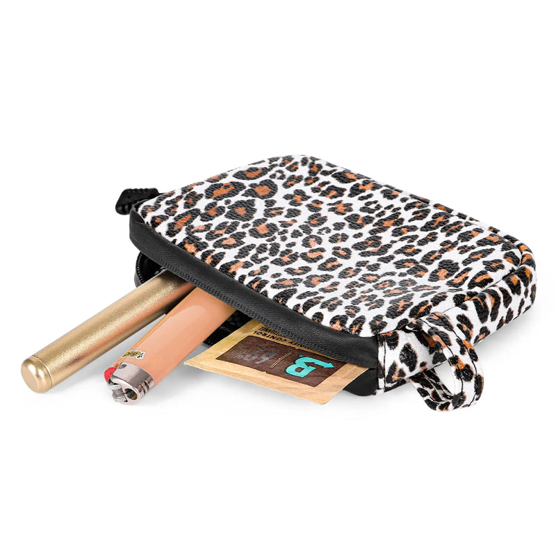 SafeDelux Odorless Bag with Activated Carbon Fiber Liner (Leopard)