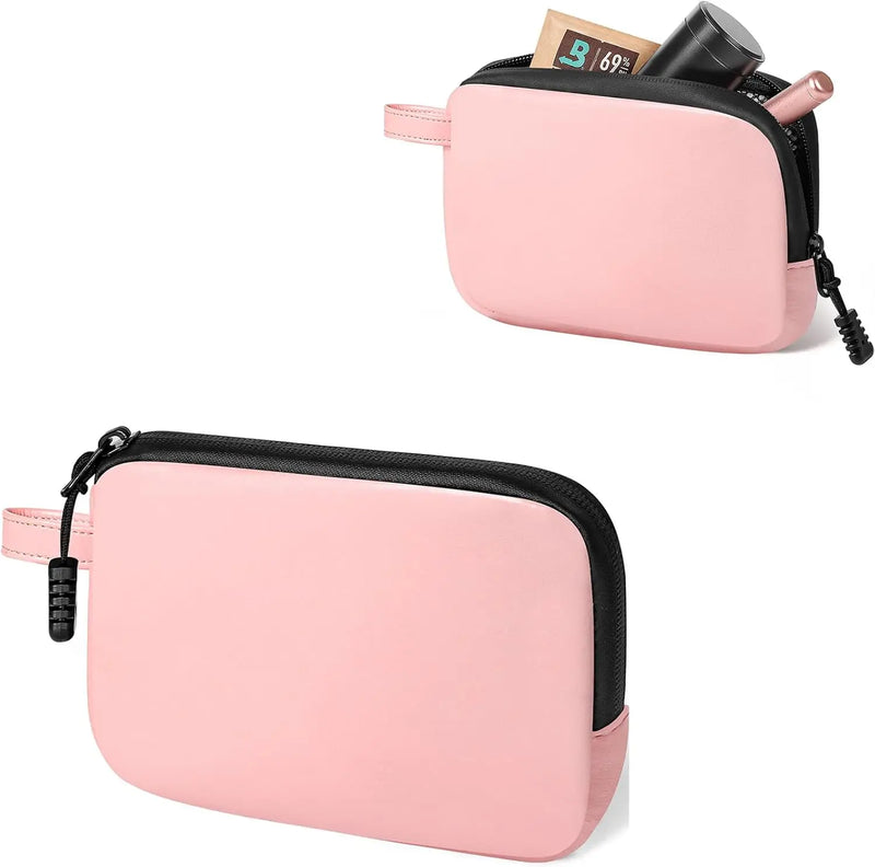 SafeDelux Odorless Bag with Activated Carbon Fiber Liner (Pink)