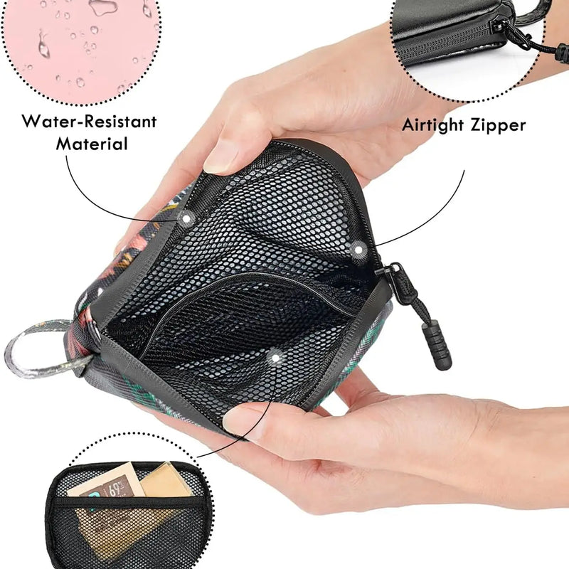 SafeDelux Odorless Bag with Activated Carbon Fiber Liner (Pink)