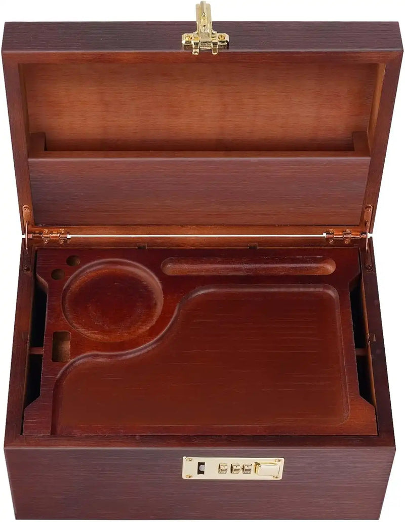 OZCHIN Large Bamboo Box(Burgundy)