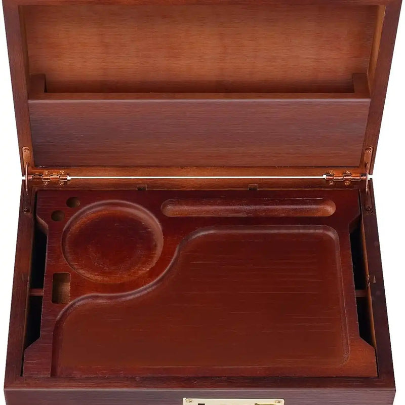 OZCHIN Large Bamboo Box(Burgundy)