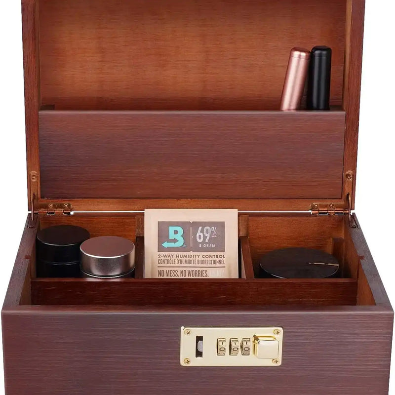 OZCHIN Large Bamboo Box(Burgundy)