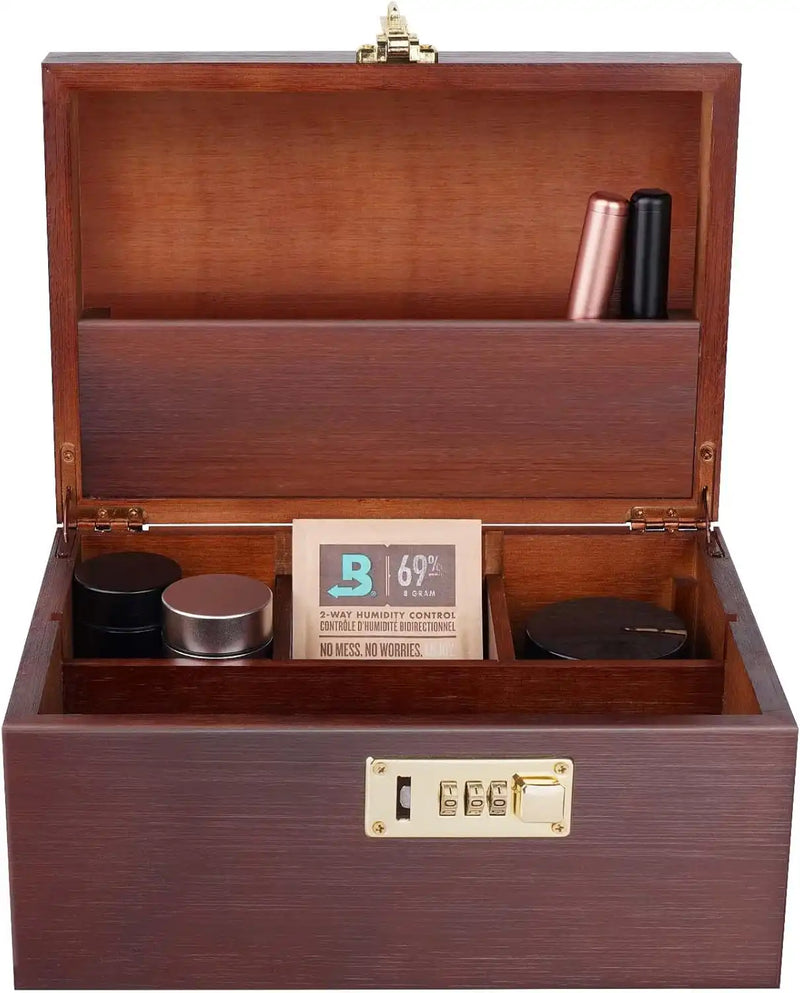 OZCHIN Large Bamboo Box(Burgundy)