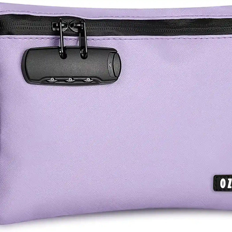OZCHIN Textured PU Hand Bag with Combination Lock 10*7