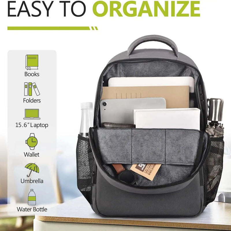 OZCHIN Smell Proof Backpack With Combination Lock(Black)