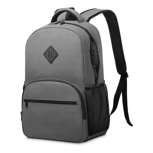 OZCHIN Smell Proof Backpack With Combination Lock(Gray)