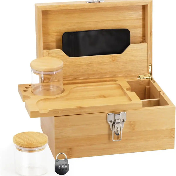 SafeDelux Large Bamboo Box(Burlywood)