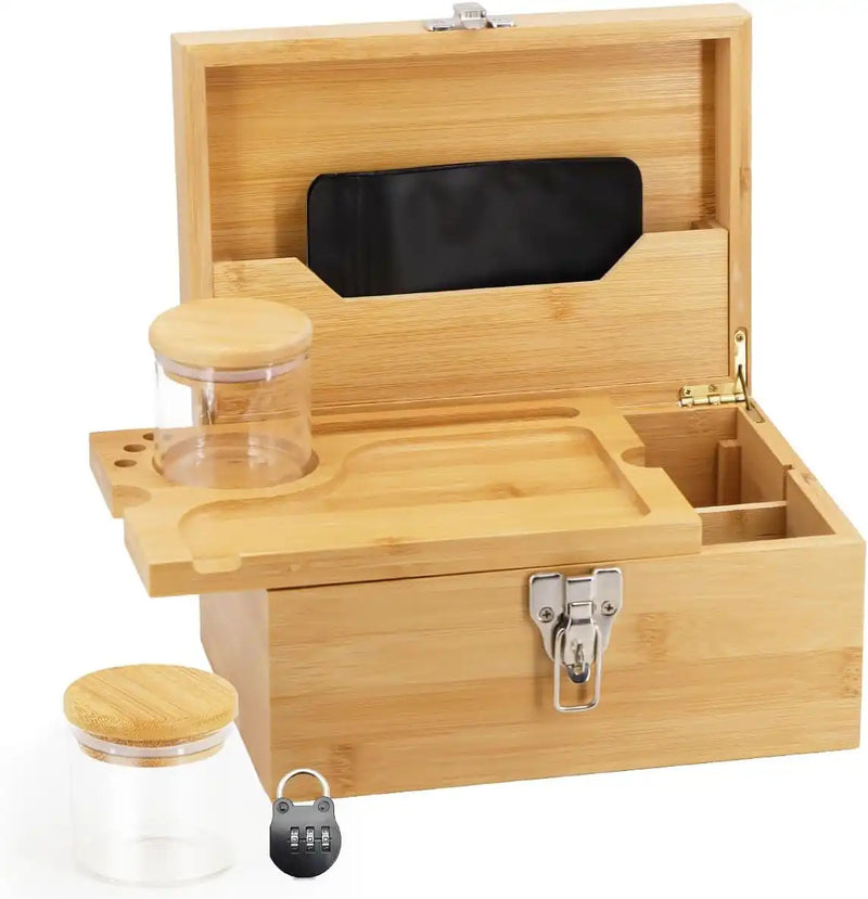 SafeDelux Large Bamboo Box(Burlywood)