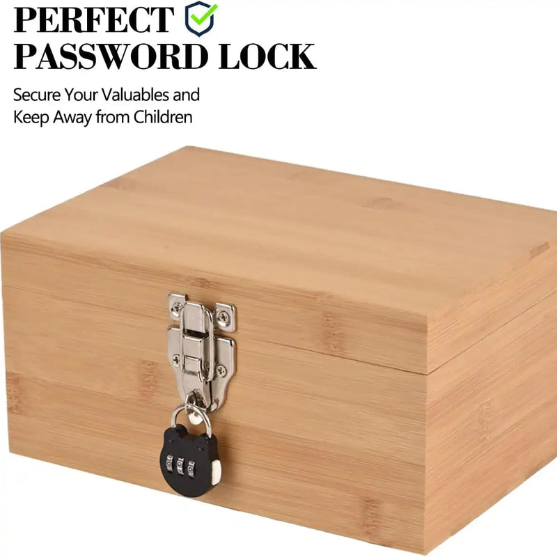 SafeDelux Large Bamboo Box(Burlywood)