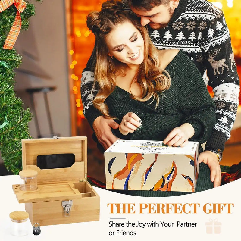 SafeDelux Large Bamboo Box(Burlywood)