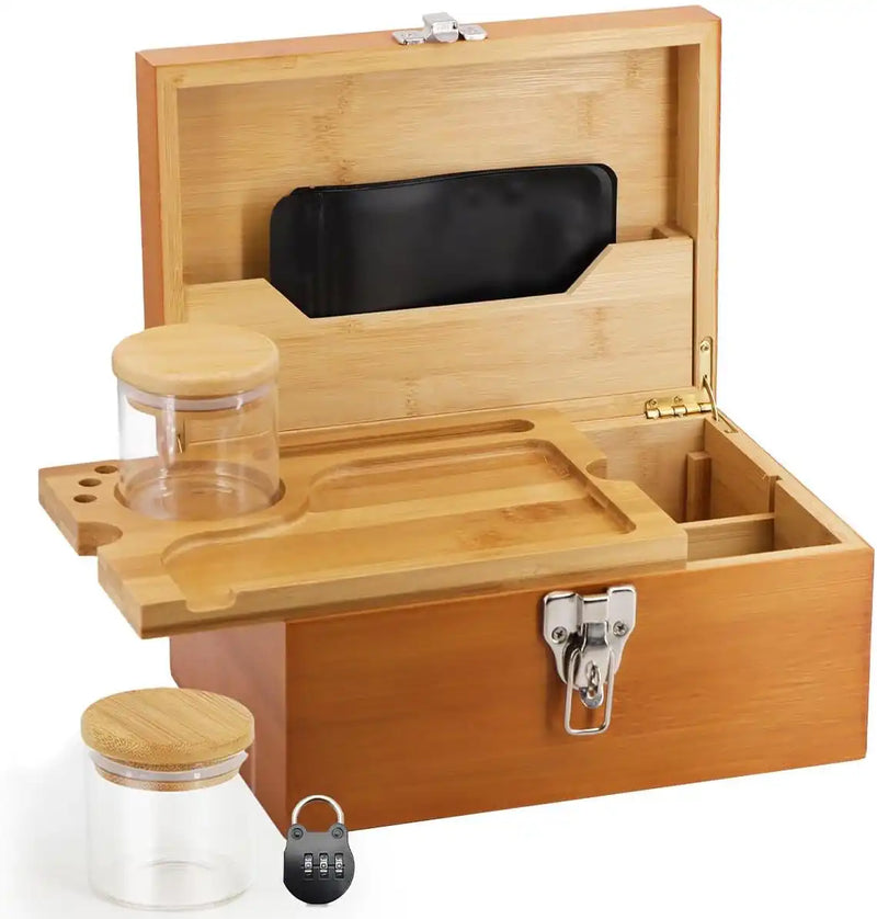 SafeDelux Large Bamboo Box(Brown)