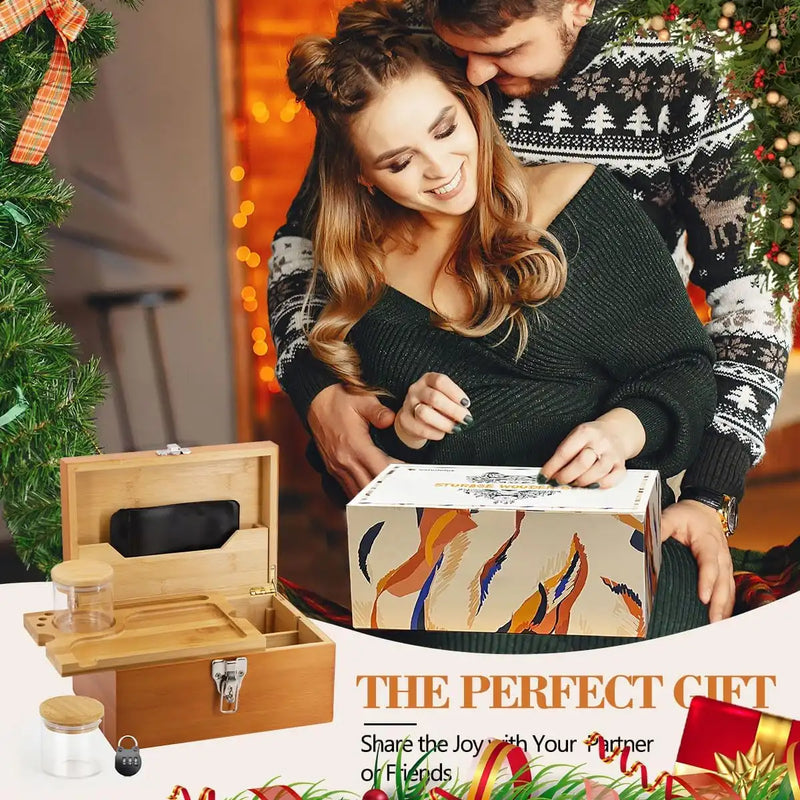 SafeDelux Large Bamboo Box(Brown)