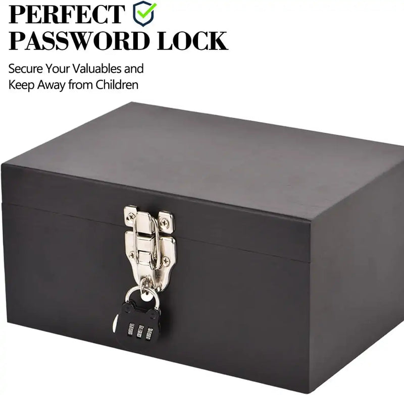 SafeDelux Large Bamboo Box(Black)