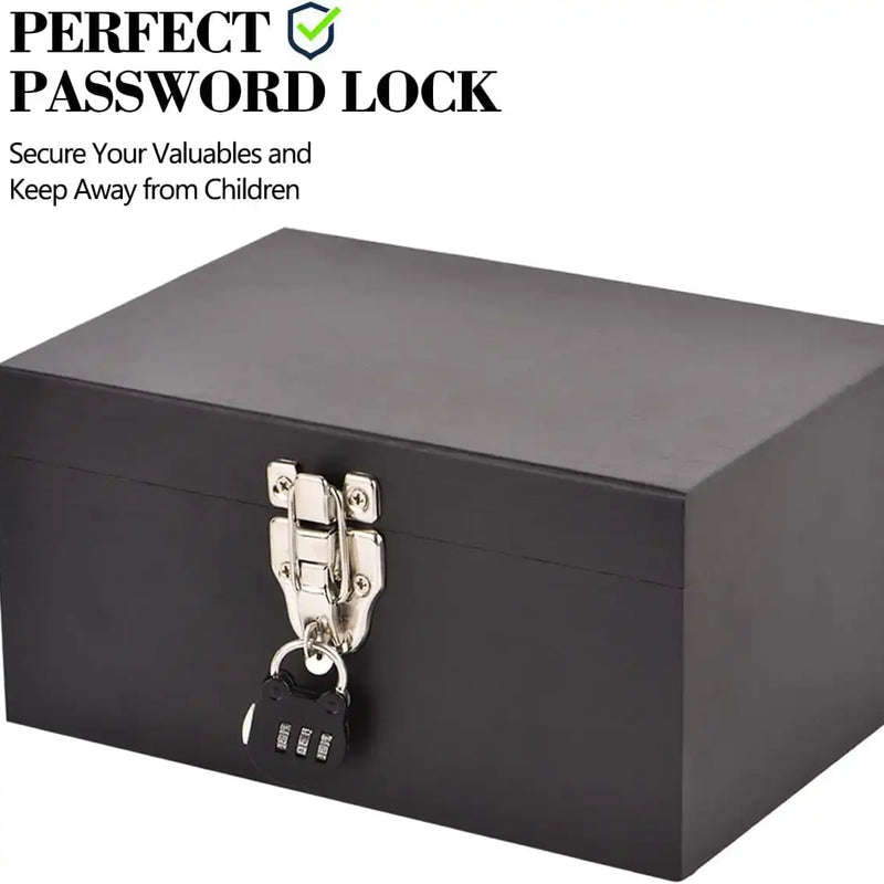 SafeDelux Large Bamboo Box(Black)