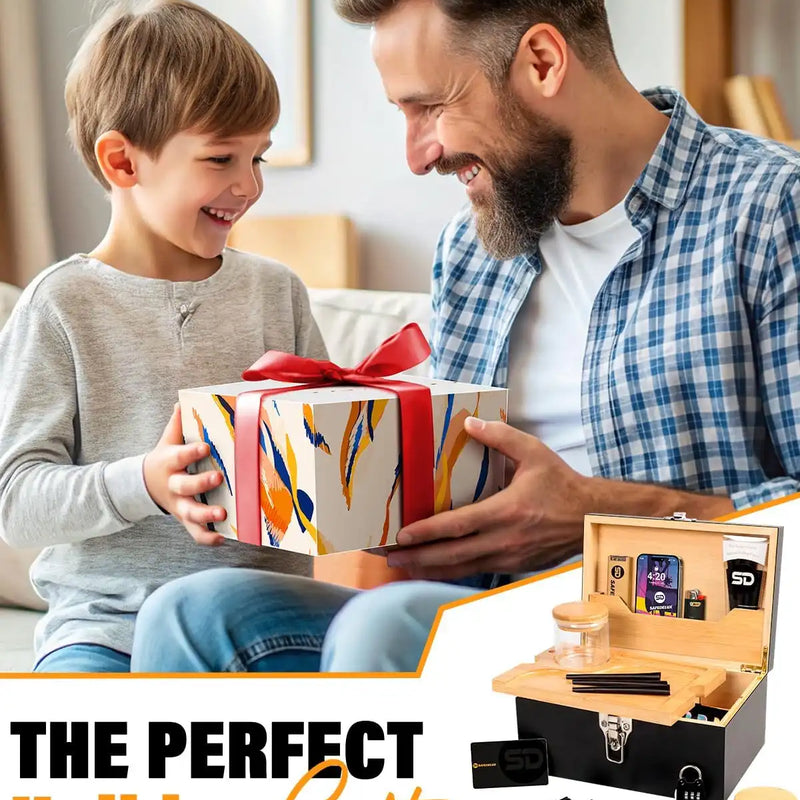 SafeDelux Large Bamboo Box(Black)