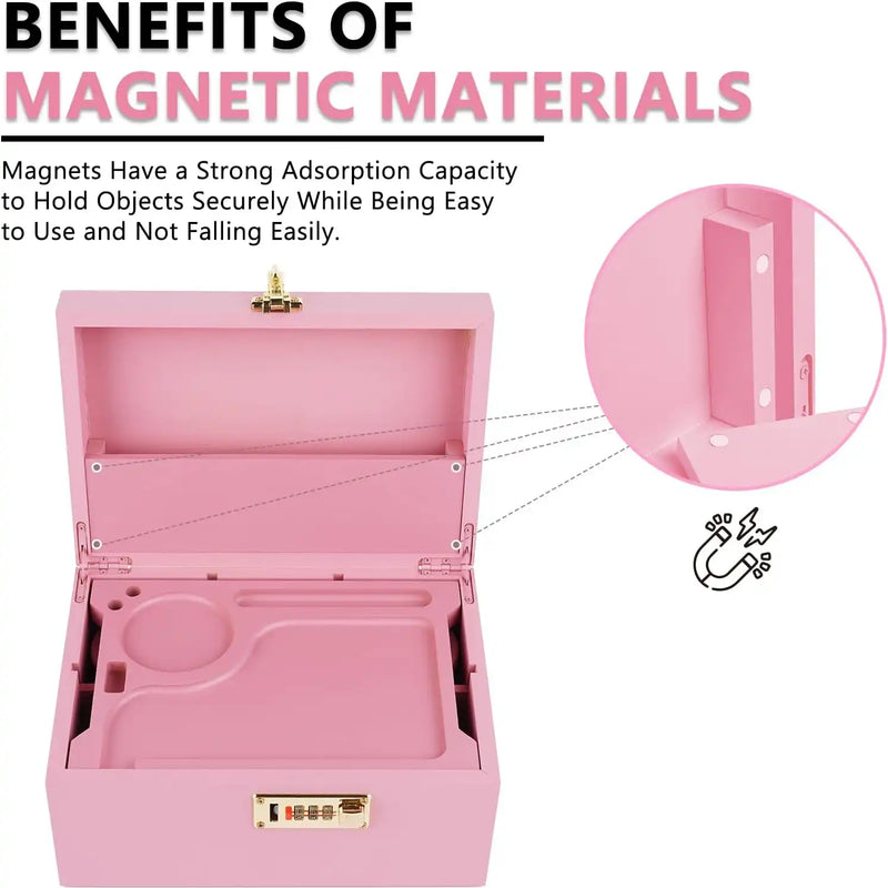 OZCHIN Locking Bamboo Stash Box Kits