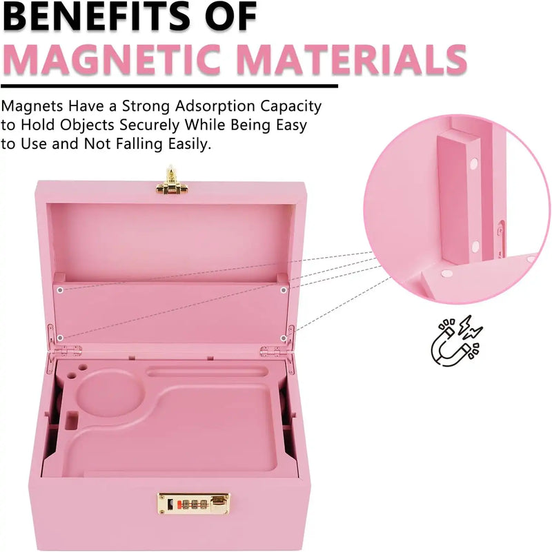 OZCHIN Locking Bamboo Stash Box Kits