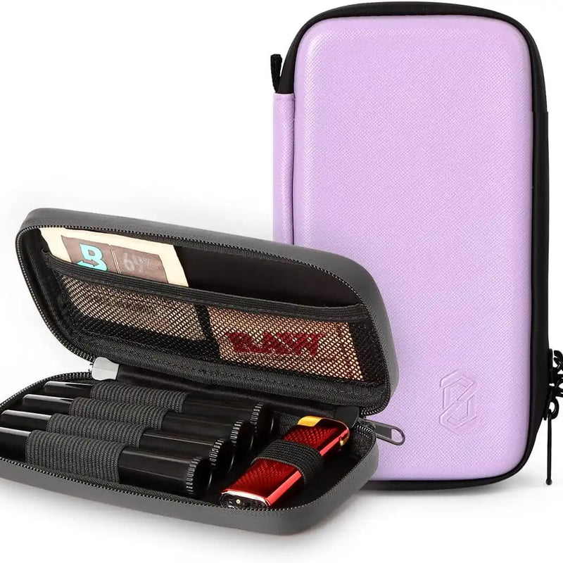 OZCHIN Hard Shell Pouch Kits with 4 Tubes(Purple)