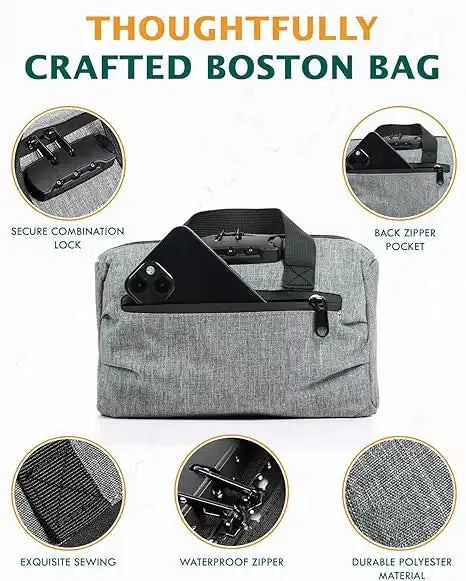 SafeDelux Carbon Lined Lock Bag(Grey)