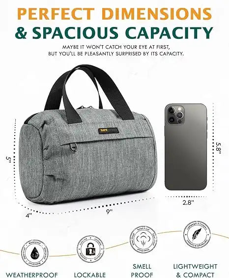SafeDelux Carbon Lined Lock Bag(Grey)
