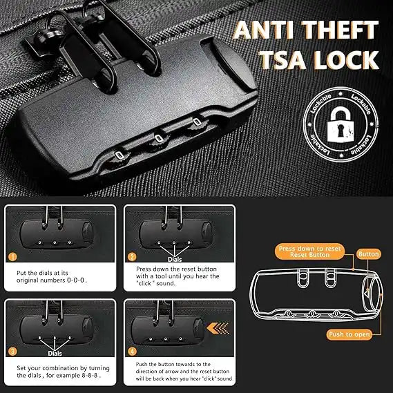 SafeDelux Carbon Lined Lock Bag(Black)