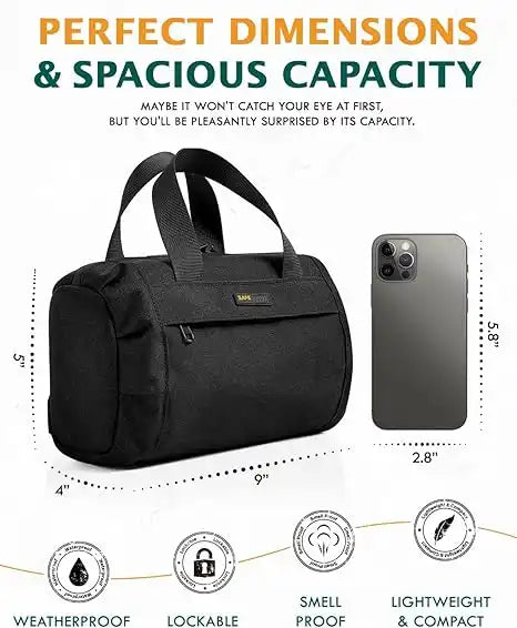 SafeDelux Carbon Lined Lock Bag(Black)